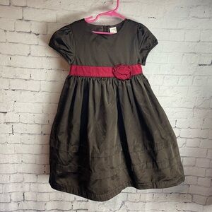 Gymboree size 6 brown satin dress